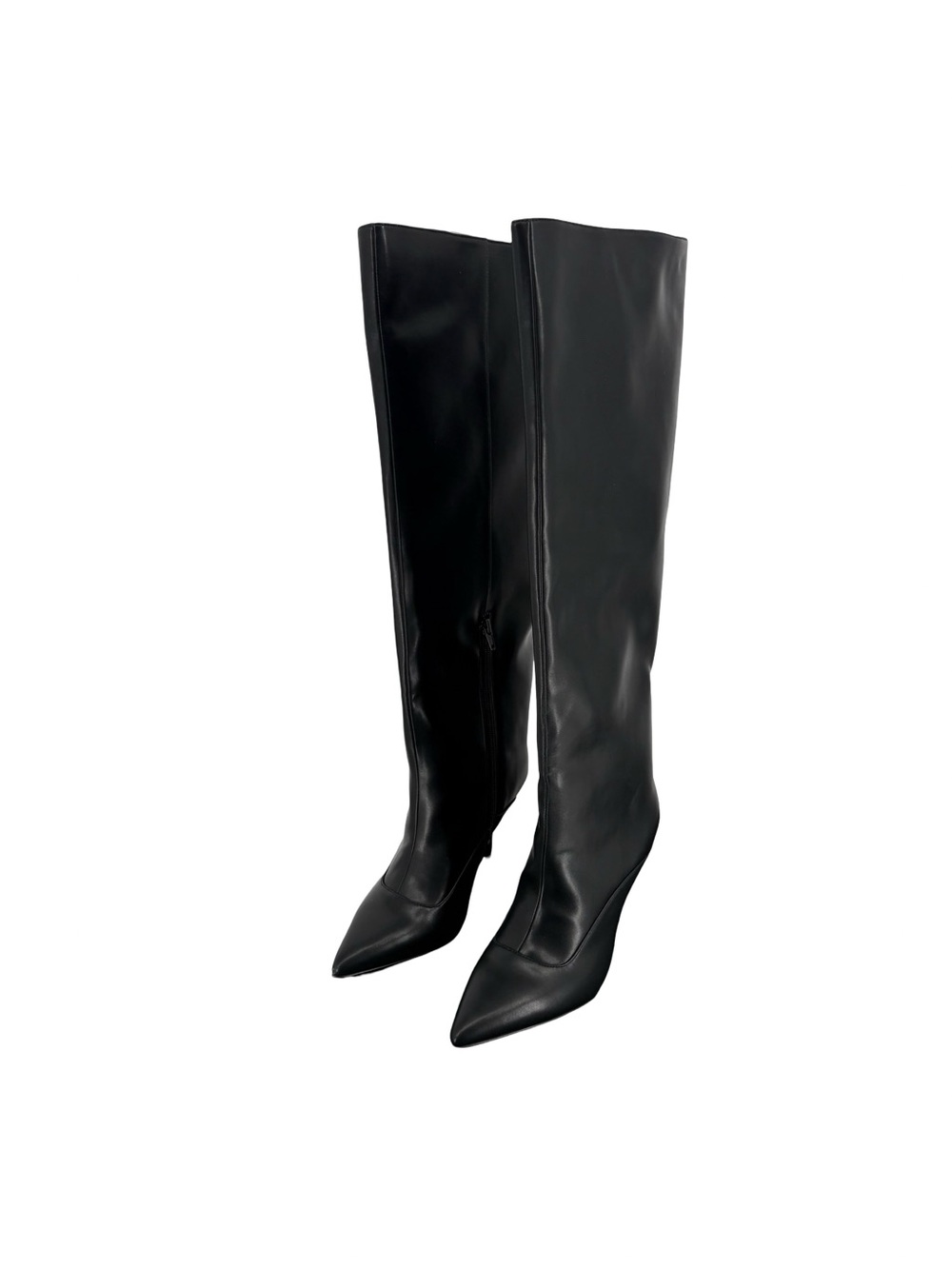 New AAJ by Aminah Isabella Black Knee-High Boots – Size 8M - Picture 7 of 9